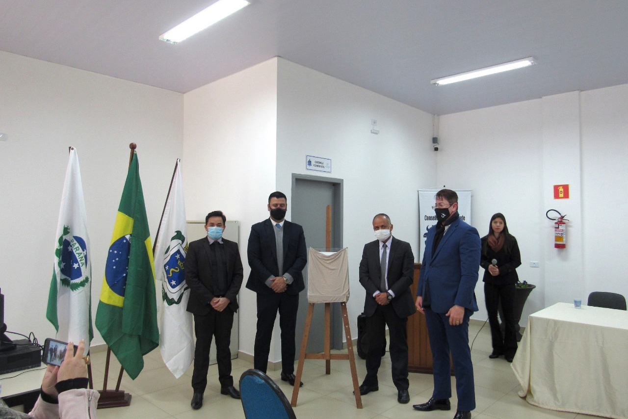 O Departamento Penitenciário do Paraná (Depen) inaugurou nesta quinta-feira (29), a nova estrutura que vai abrigar o Complexo Social de Cascavel, no Oeste do Paraná. Com 800 metros quadrados, o local vai unir em um mesmo espaço os serviços do Patronato Penitenciário e do Escritório Social, que oferecem apoio e ofertam projetos e ações de capacitação de egressos, monitorados e prestadores de serviço à comunidade.  -  Curitiba, 29/07/2021  -  Foto: DEPEN-PR