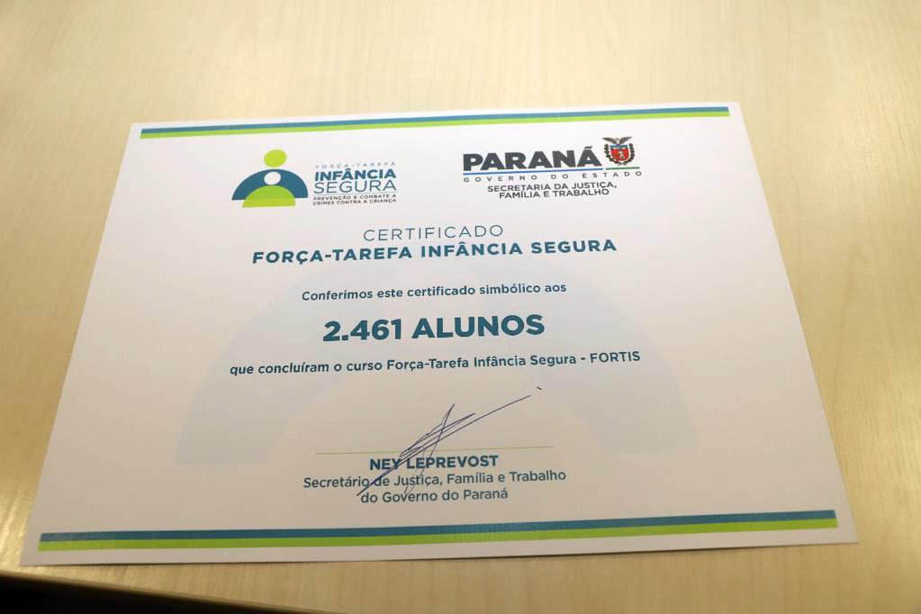 Força-Tarefa da Secretaria de Justiça forma 2.461 profissionais para rede de proteção à criança   - Curitiba, 04/08/2021  -  Foto: SEJUF