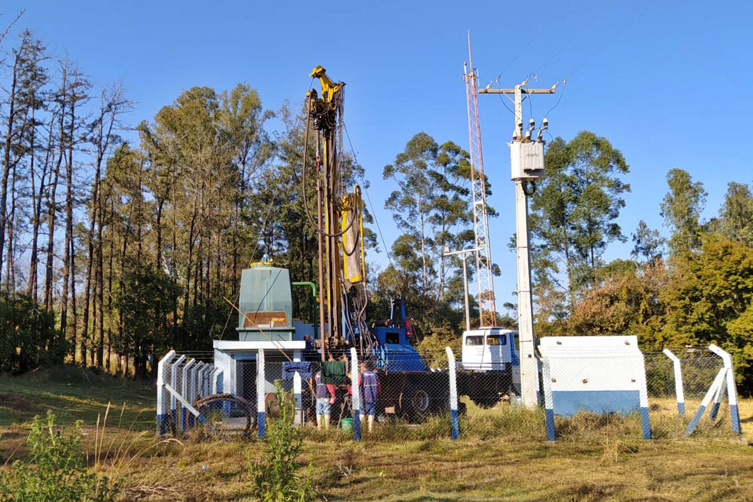 A Sanepar finalizou nesta quinta-feira (5) obras no valor de cerca de R$ 1,6 milhão em Lunardelli, no Vale do Ivaí.  - Novo poço beneficia a cidade toda, inclusive a Nossa Senhora do Rocio  -  Lunardelli, 05/08/2021  -  Foto: Sanepar
