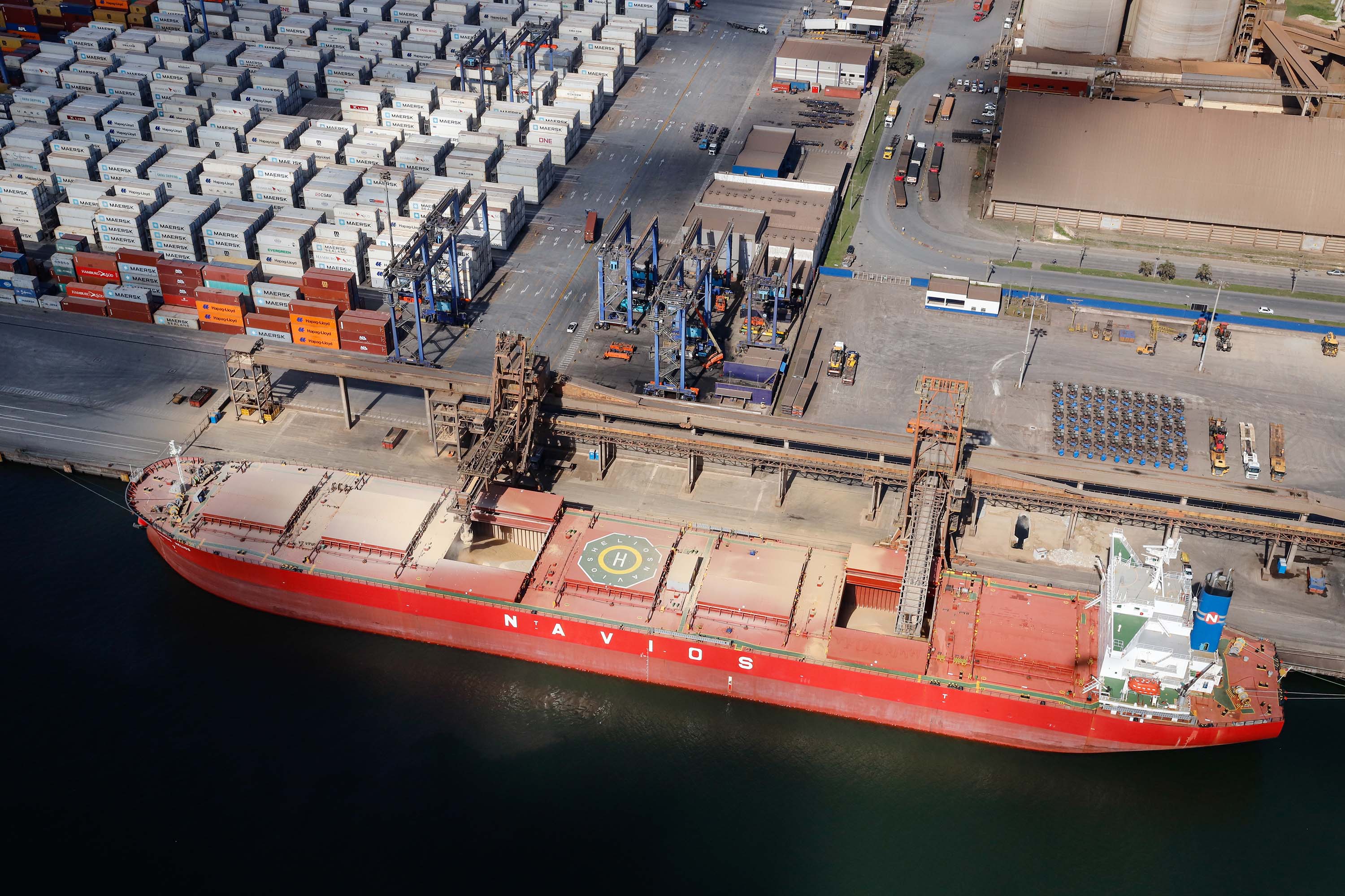 Corredor de Exportação do Porto de Paranaguá registra alta de 6% em julho. Foto: Rodrigo Felix Leal/SEIL