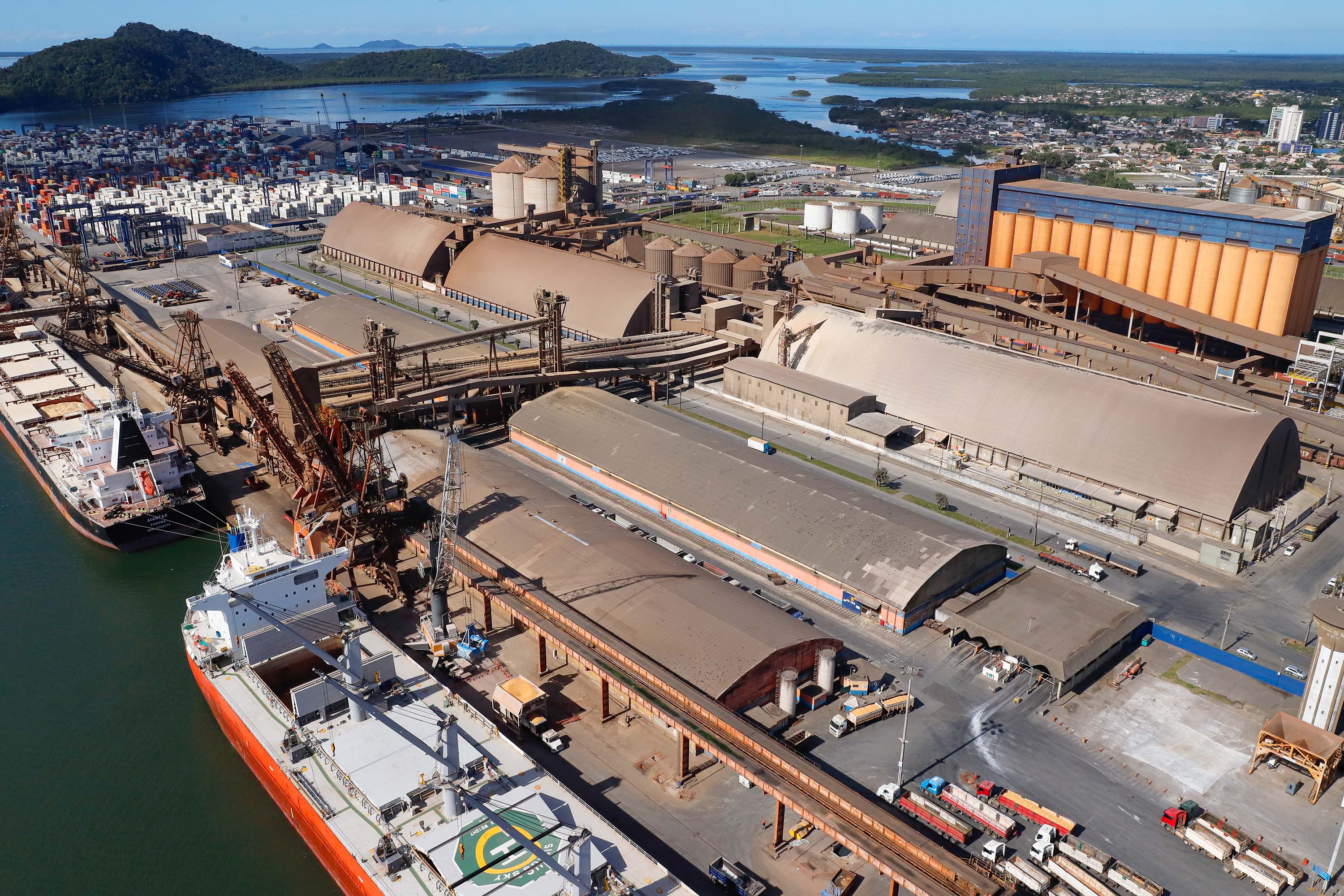 Corredor de Exportação do Porto de Paranaguá registra alta de 6% em julho. Foto: Rodrigo Felix Leal/SEIL