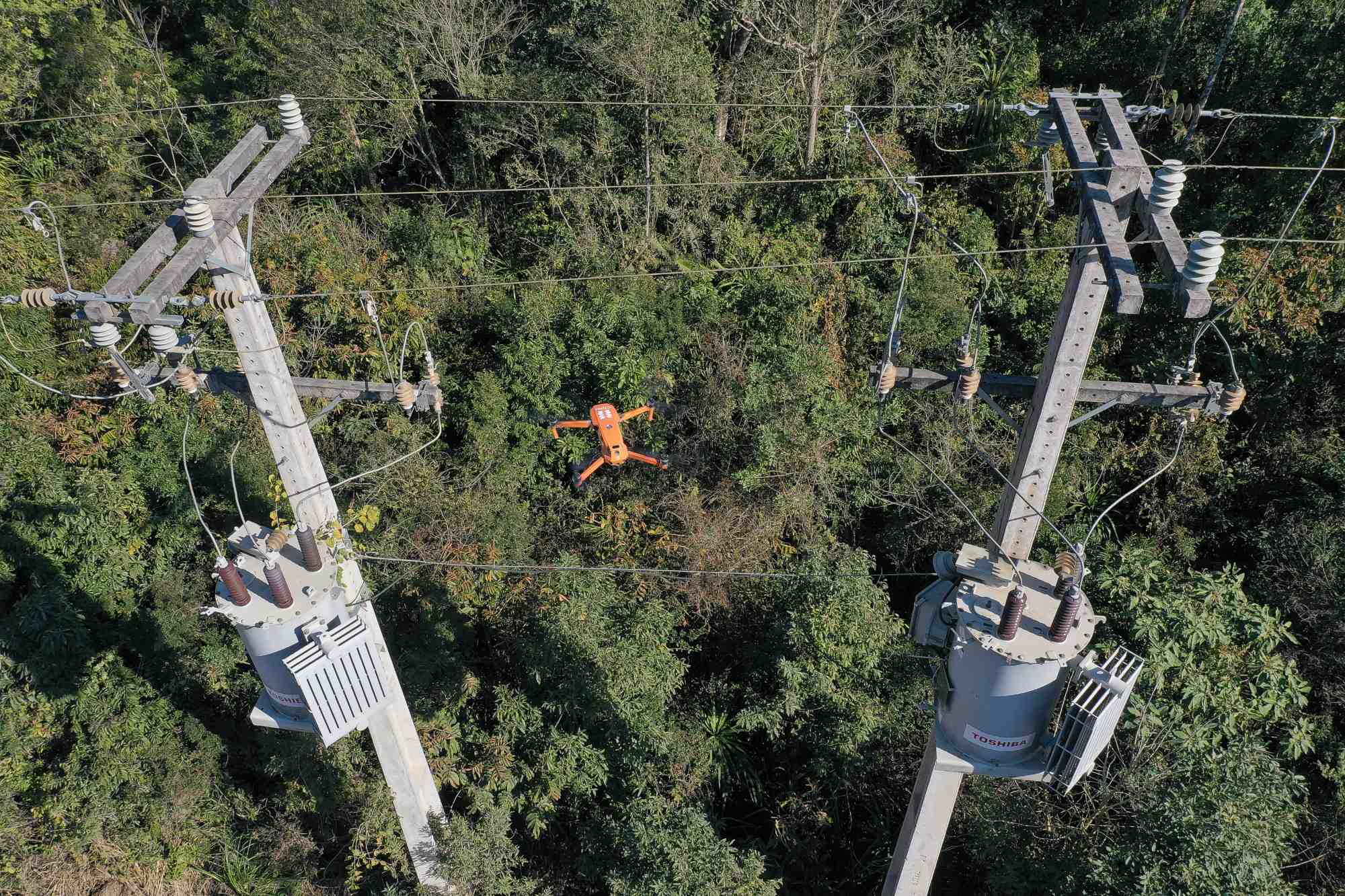Copel amplia uso de drones para inspeção de redes de energia. Foto:Alessandro Vieira/AEN