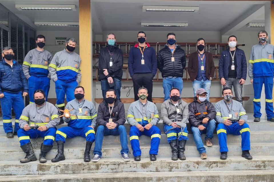 Copel amplia uso de drones para inspeção de redes de energia. Foto:Daniel Cavalheiro/Copel