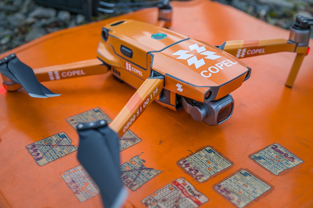 Copel amplia uso de drones para inspeção de redes de energia. Foto:Daniel Cavalheiro/Copel