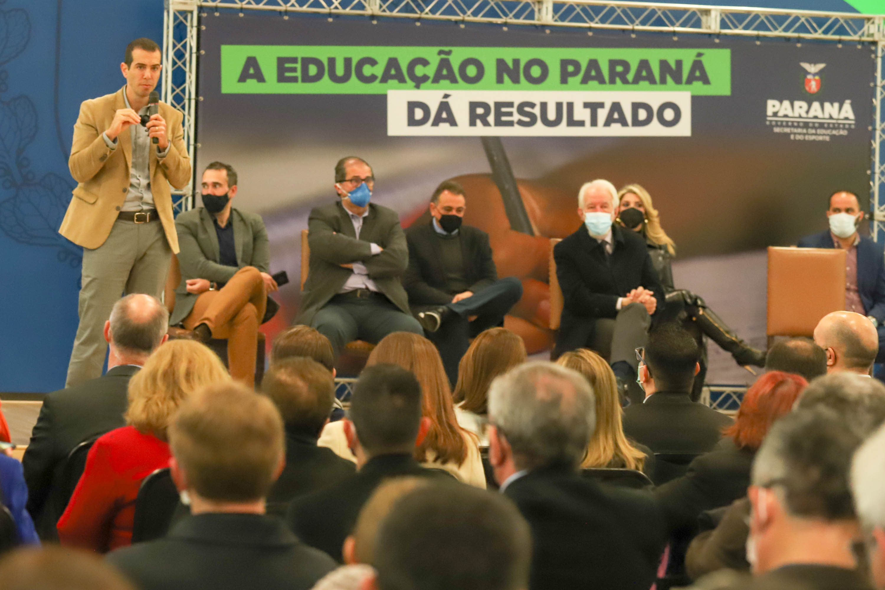 Vice Governador Darci Piana, participa do evento - A Educação no Paraná dá Resultado.  _ Curitiba, 13/08/2021 -  Foto: Ari Dias/AEN