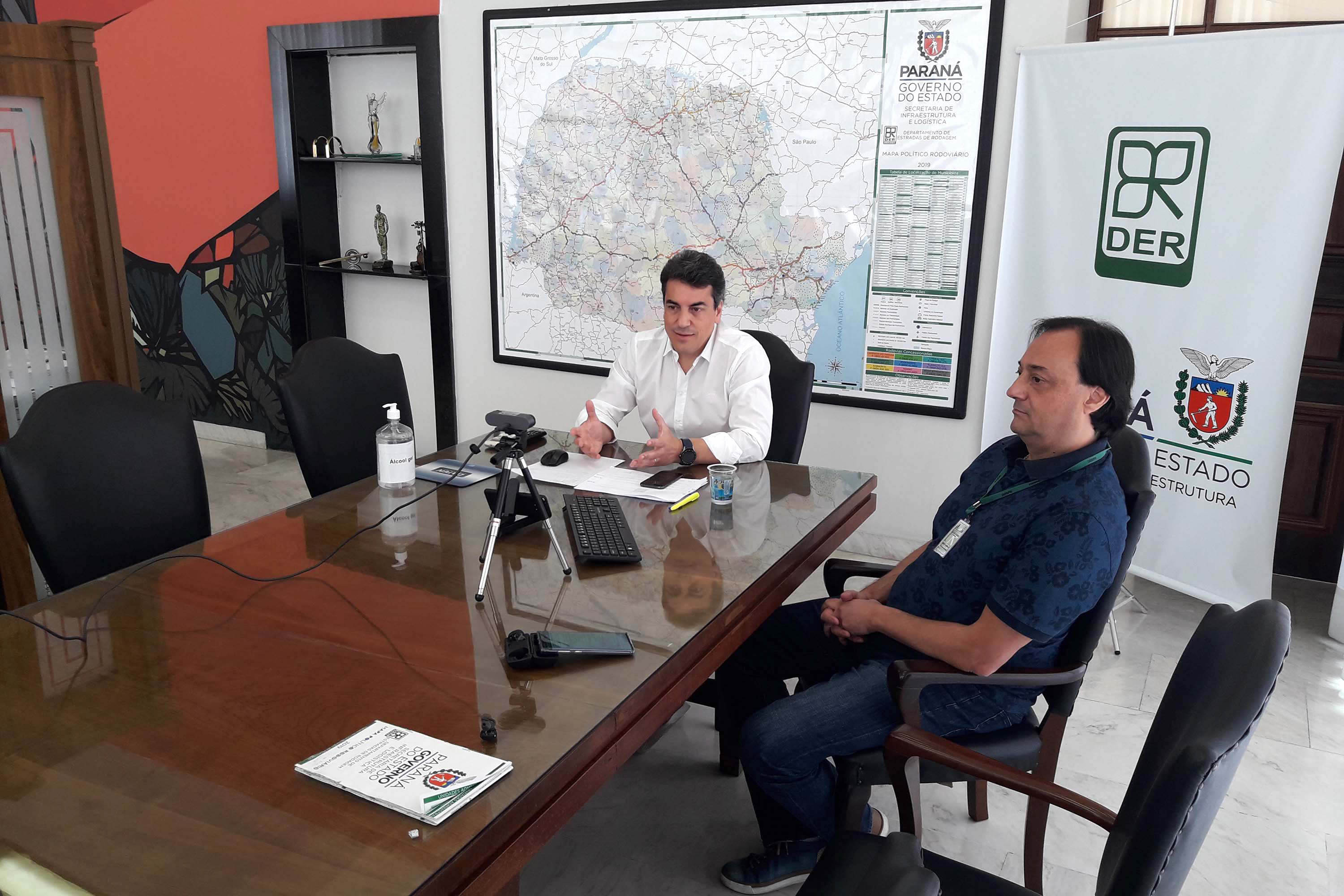 Visita diretor administrativo-financeiro DER  -  Curitiba, 16/08/2021  -  Foto: DER