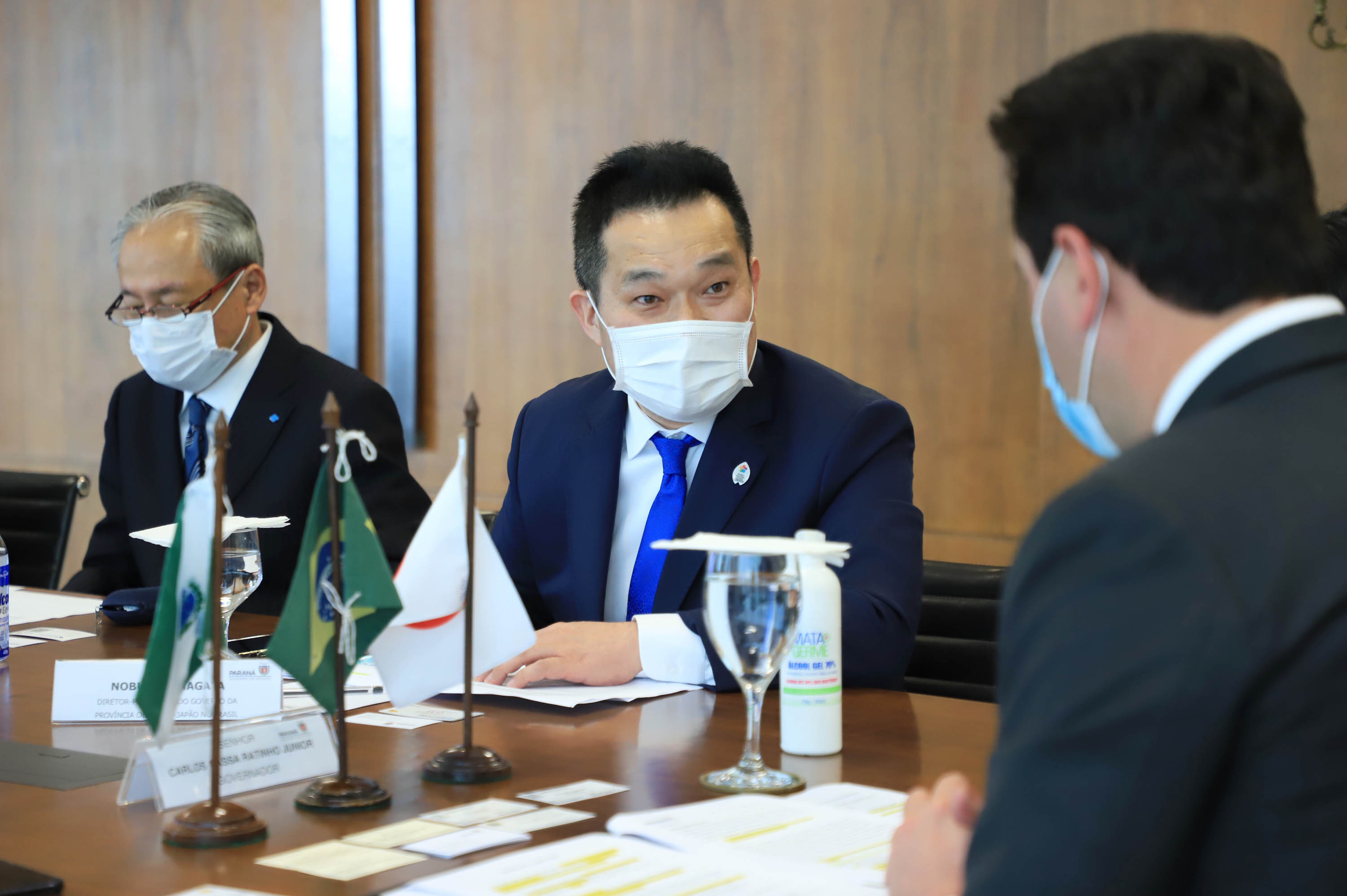 Governador Carlos Massa Ratinho Junior recebe anúncio de investimentos pela Sumitomo Rubber do Brasil e apresentação de empresas japonesas. Palácio Iguaçu, Curitiba, 17/agosto/2021. - Foto: José Fernando Ogura/AEN