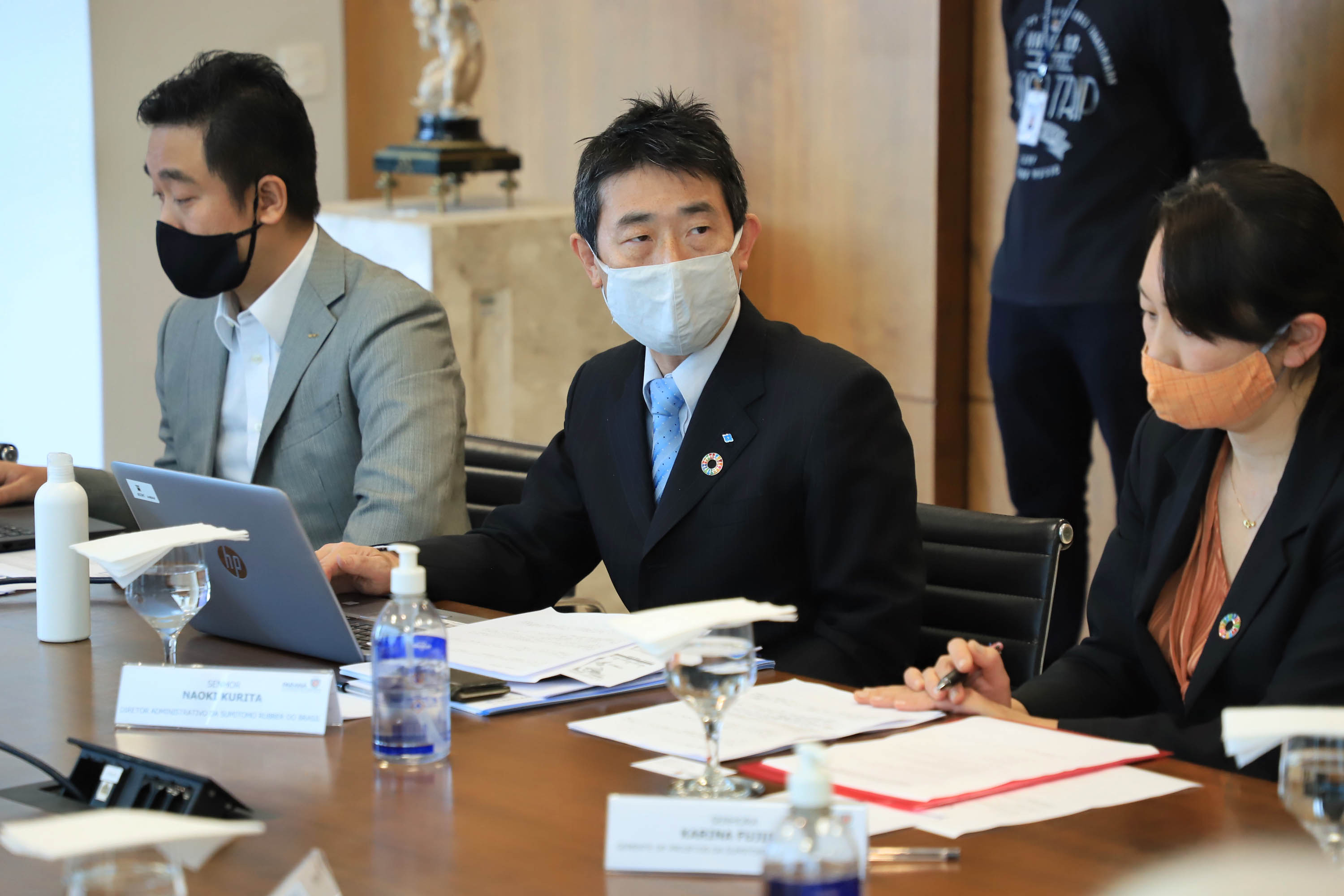 Governador Carlos Massa Ratinho Junior recebe anúncio de investimentos pela Sumitomo Rubber do Brasil e apresentação de empresas japonesas. Palácio Iguaçu, Curitiba, 17/agosto/2021. - Foto: José Fernando Ogura/AEN