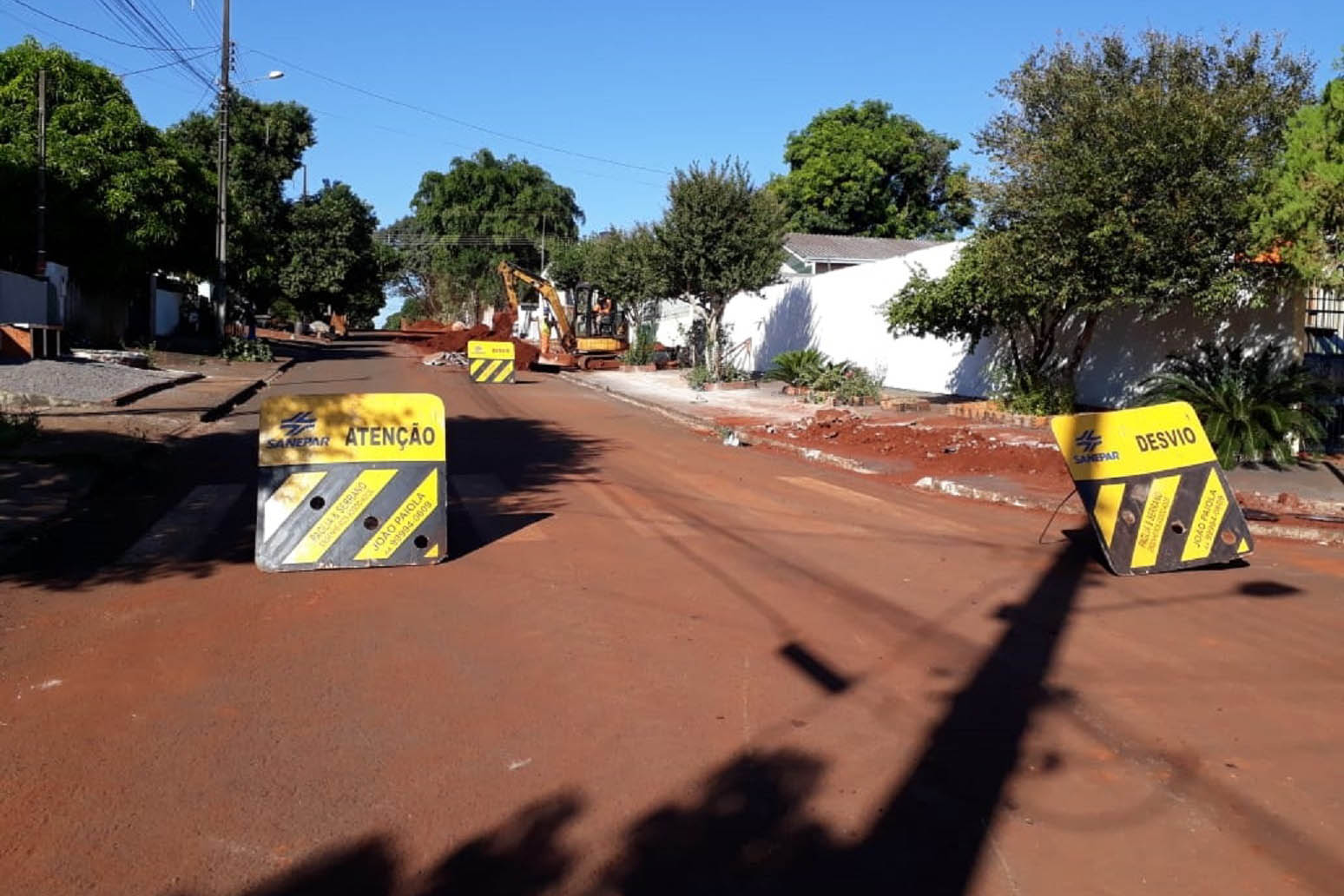 Sanepar amplia a rede coletora de esgoto em Campo Mourão.Foto: Sanepar