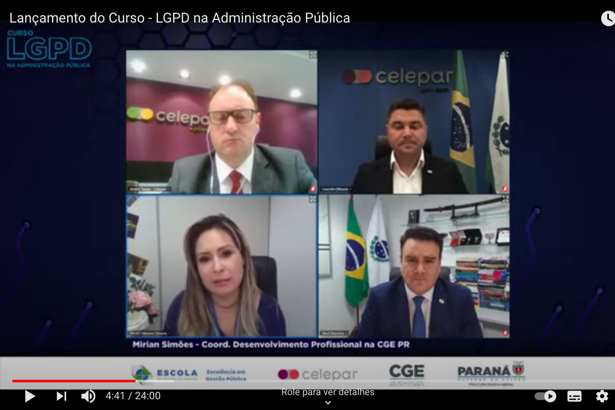 Governo do Estado promove curso sobre proteção de dados pessoais  -  Foto: Reprodução