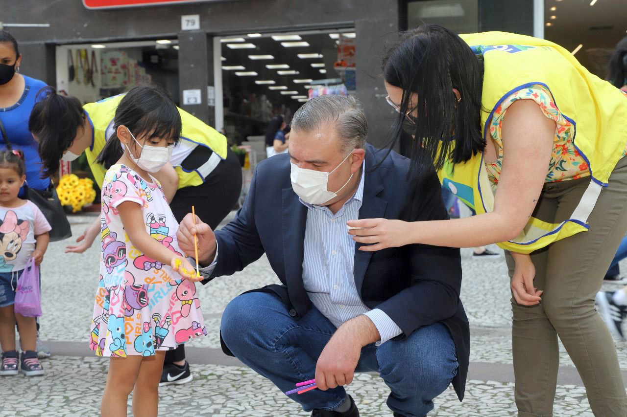 A Secretaria de Justiça, Família e Trabalho do Paraná, através do Departamento de Políticas para a Criança e o Adolescente e da Força-Tarefa Infância Segura, vinculada ao Departamento de Justiça, promoveu nesta terça-feira, 24, data em que é celebrada o Dia da Infância, ações de conscientização sobre os direitos da criança.   -  Curitiba, 24/08/2021  -  Foto: SEJUF