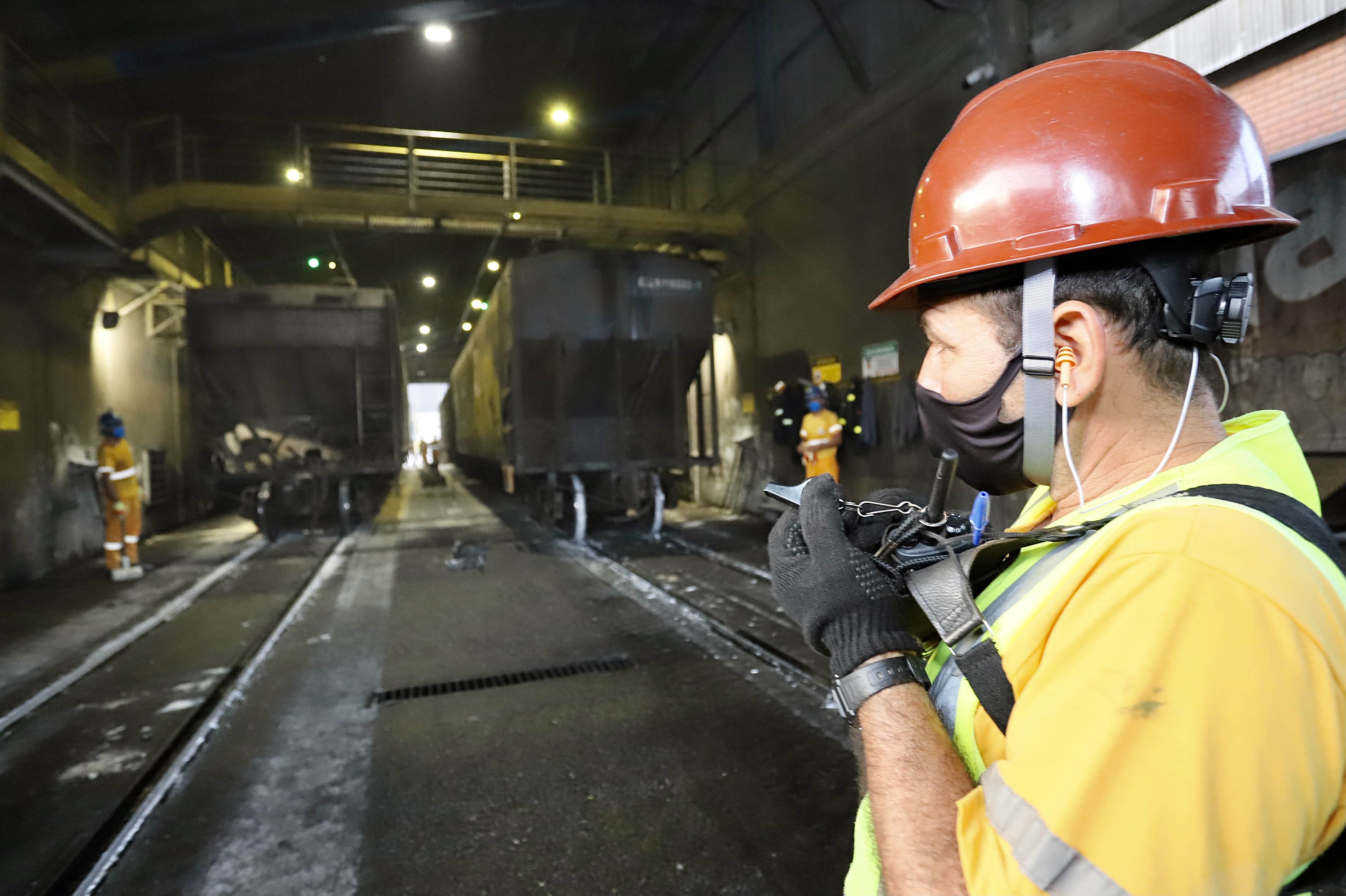 Das 34,89 milhões de toneladas de cargas que chegaram ou saíram do Porto de Paranaguá, entre de janeiro a julho deste ano, 6,72 milhões foram transportadas em vagões. O volume corresponde a 19,3% do total.  -  Foto: Claudio Neves/ Portos do Paraná