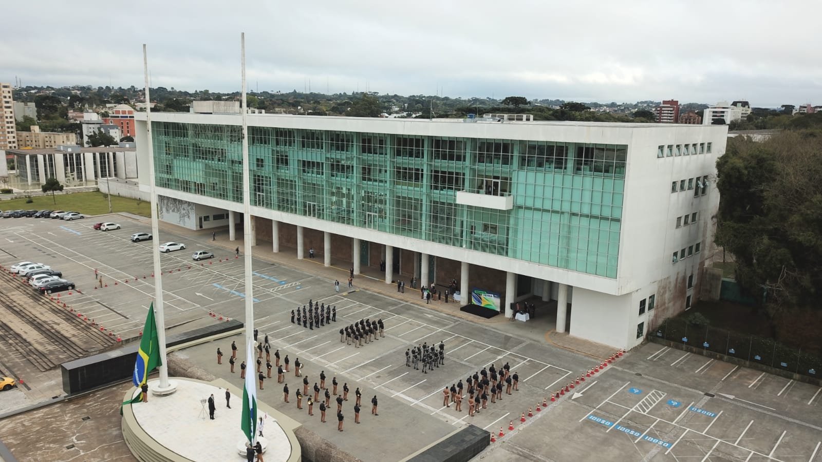 Celebrações da Semana da Pátria, em comemoração aos 199 anos da Independência do Brasil, começaram nesta quarta-feira (1) no Paraná com um evento realizado no Palácio Iguaçu, em Curitiba. 01/09/2021 - Foto: Alessandro Vieira/AEN