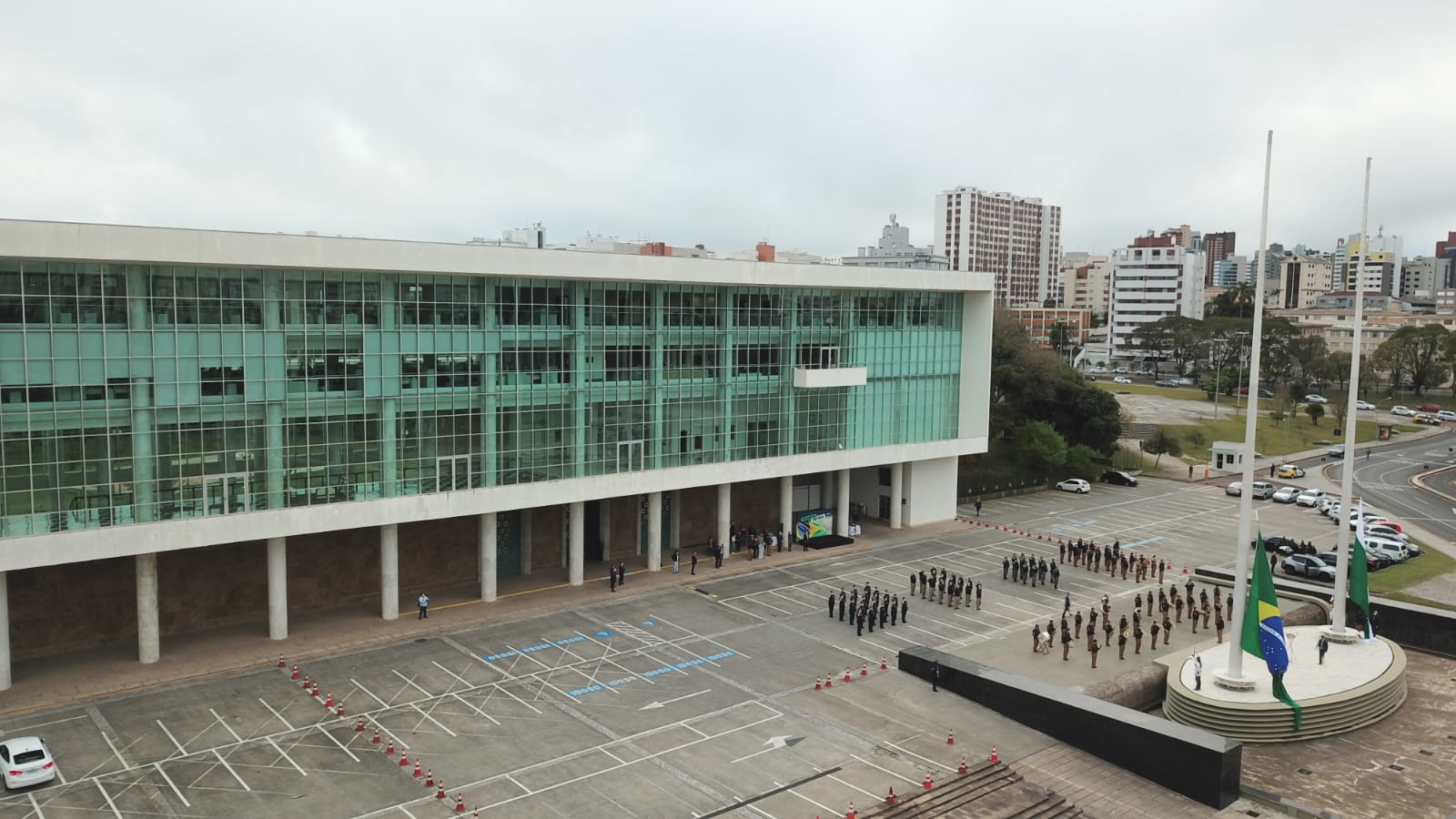 Celebrações da Semana da Pátria, em comemoração aos 199 anos da Independência do Brasil, começaram nesta quarta-feira (1) no Paraná com um evento realizado no Palácio Iguaçu, em Curitiba. 01/09/2021 - Foto: Alessandro Vieira/AEN