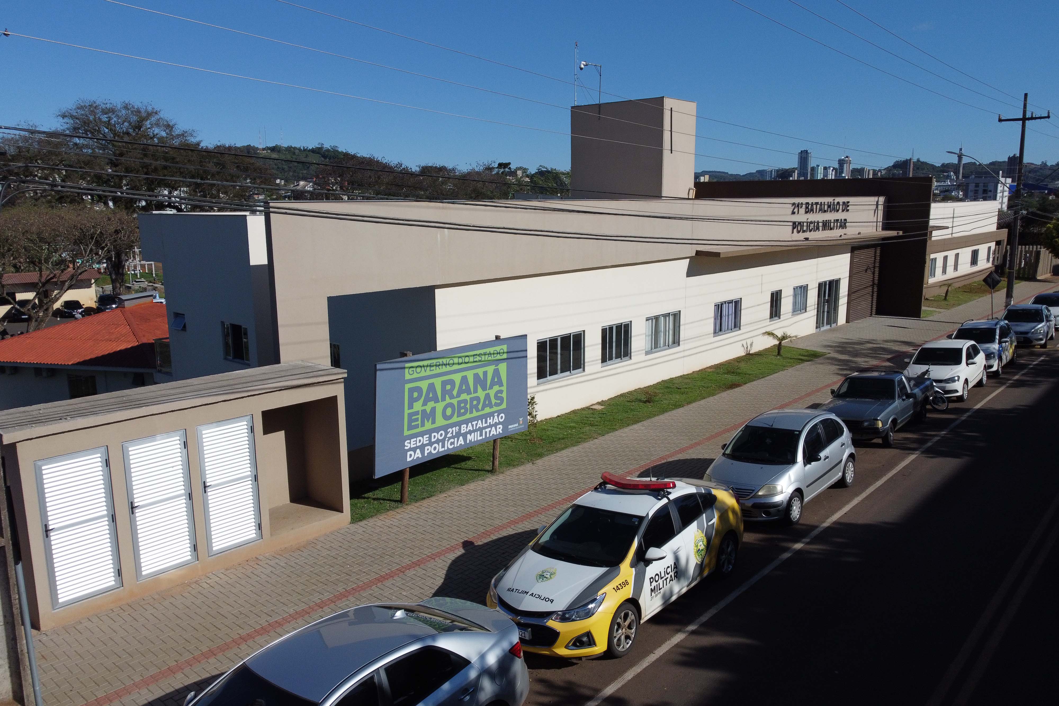 Governador Carlos Massa Ratinho Junior inaugura sede do 21º Batalhão da Polícia Militar de Francisco Beltrão. Foto: Ari Dias/AEN