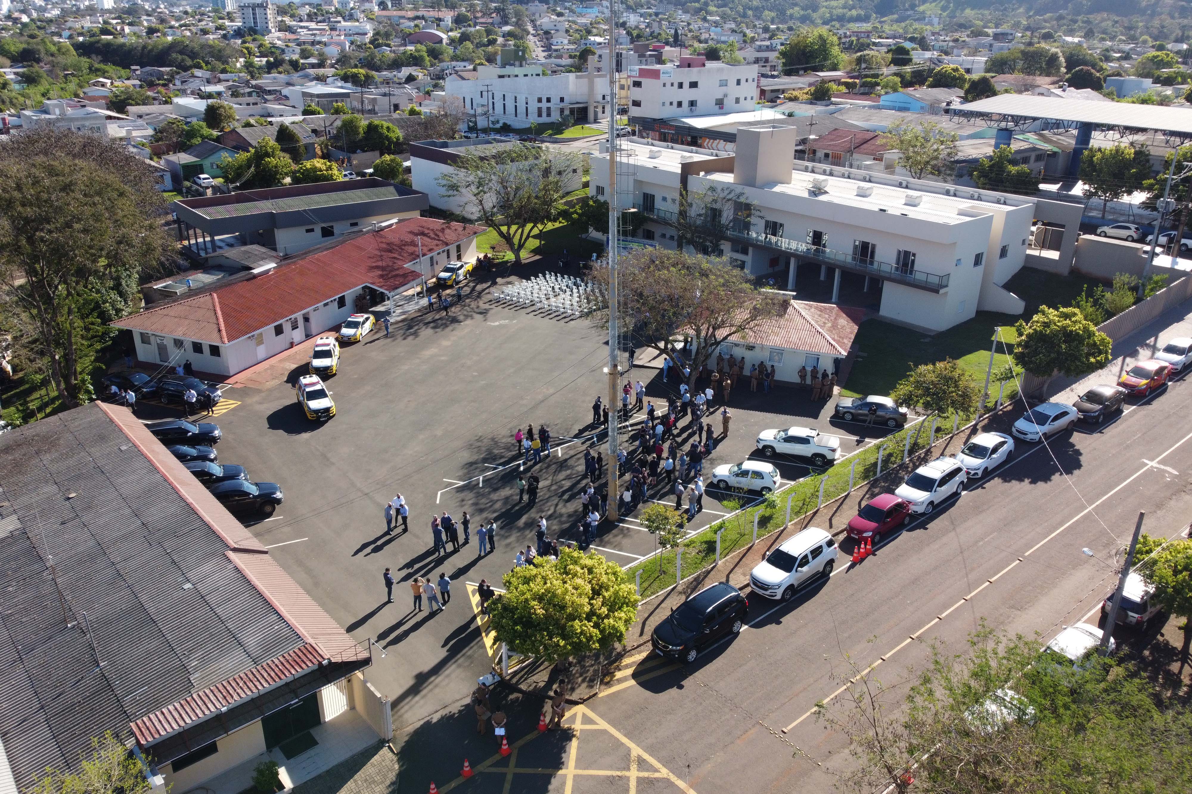 Governador Carlos Massa Ratinho Junior inaugura sede do 21º Batalhão da Polícia Militar de Francisco Beltrão. Foto: Ari Dias/AEN