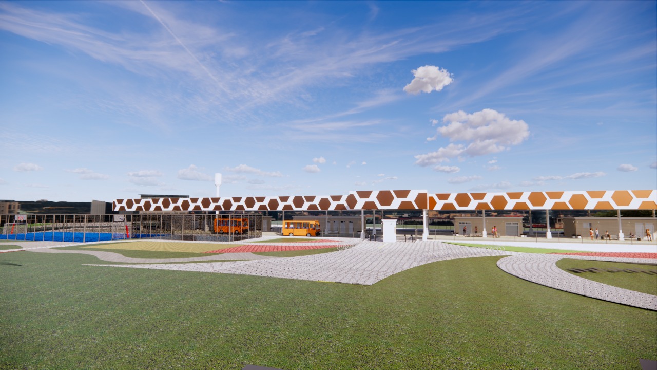 Projeto do novo terminal de Piraquara. Imagem: Comec