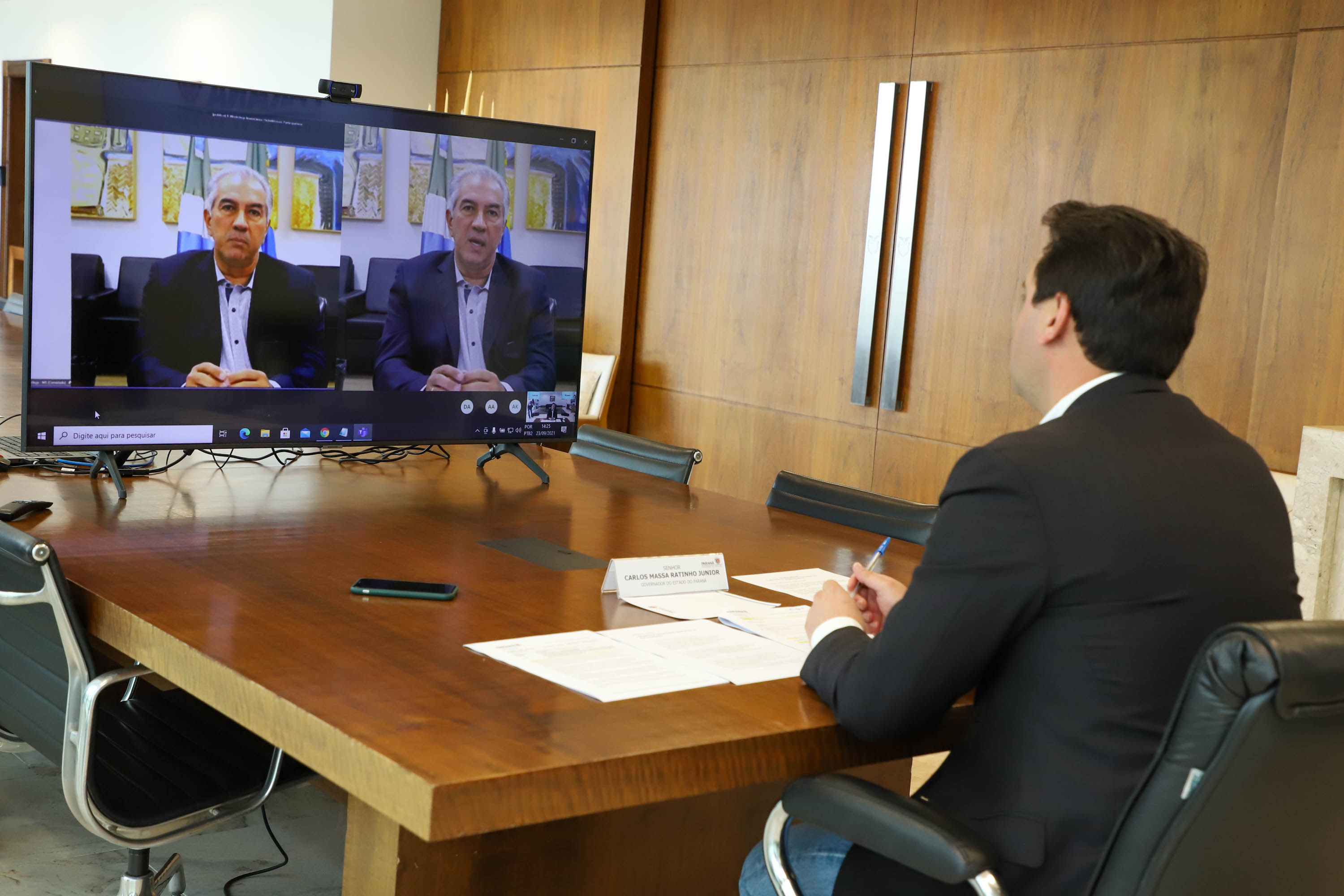 Governador Carlos Massa Ratinho Junior participa II Workshop sobre inventarios hidreletricos.Foto: Ari Dias/ AEN.