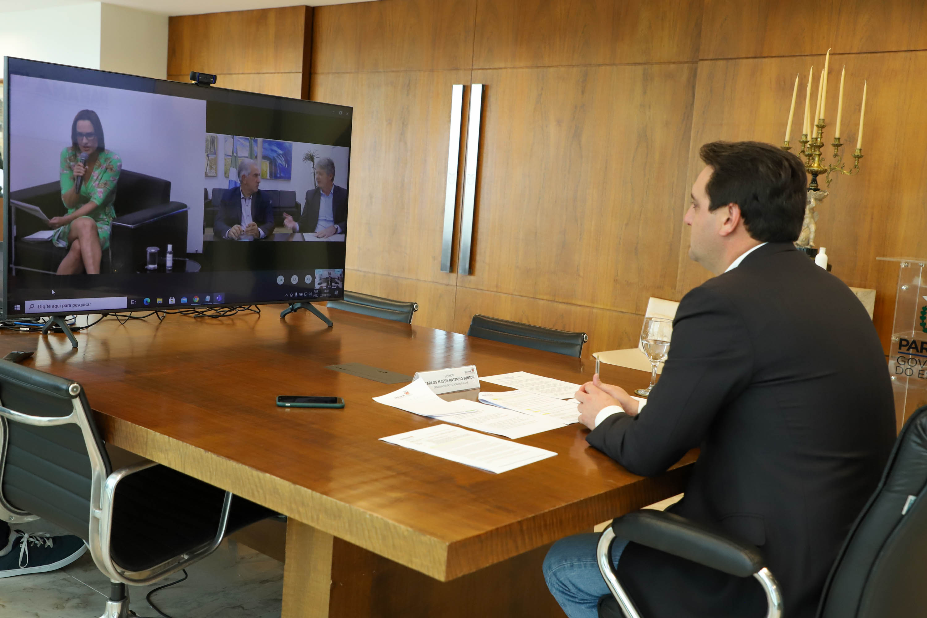 Governador Carlos Massa Ratinho Junior participa II Workshop sobre inventarios hidreletricos.Foto: Ari Dias/ AEN.