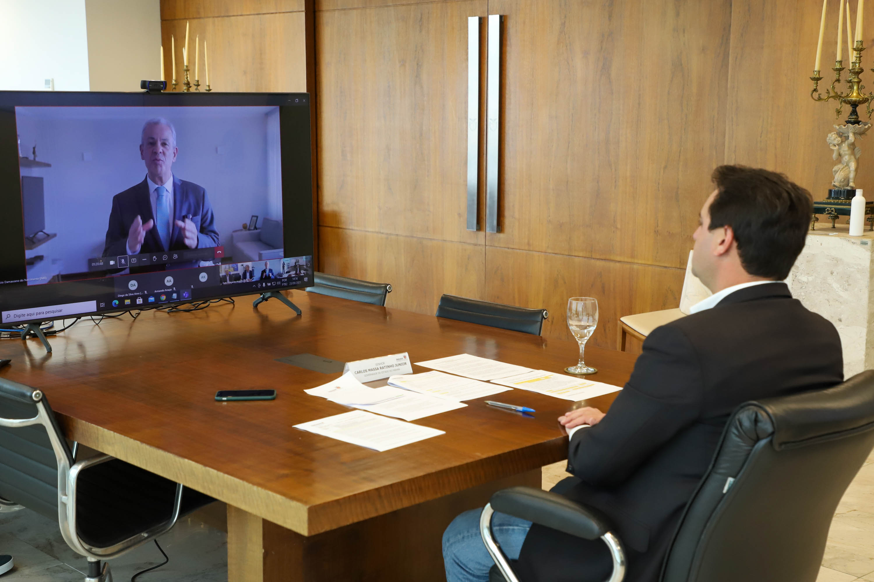 Governador Carlos Massa Ratinho Junior participa II Workshop sobre inventarios hidreletricos.Foto: Ari Dias/ AEN.