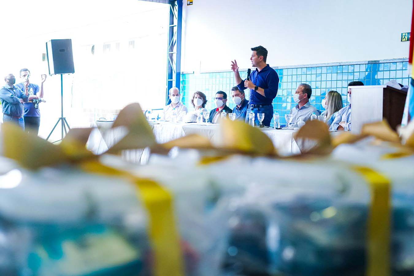 Governo entrega novo lote de kits de robótica a escolas de 16 municípios . Foto: Guilherme Flores/Casa Civil