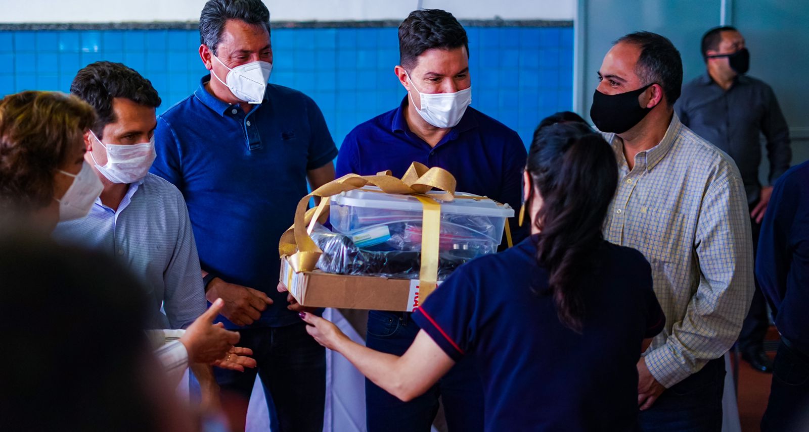 Governo entrega novo lote de kits de robótica a escolas de 16 municípios . Foto: Guilherme Flores/Casa Civil