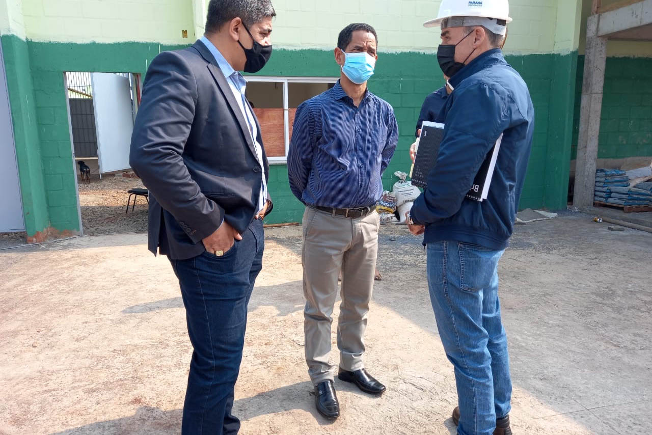 O Secretário da Segurança Pública, Romulo Marinho Soares, esteve em Londrina, nesta quinta-feira (30/09), para acompanhar as obras da Cadeia Pública de Londrina, que estão sendo finalizadas e têm previsão de entrega para novembro deste ano. -  Londrina, 30/09/2021  -  Foto: SESP-PR