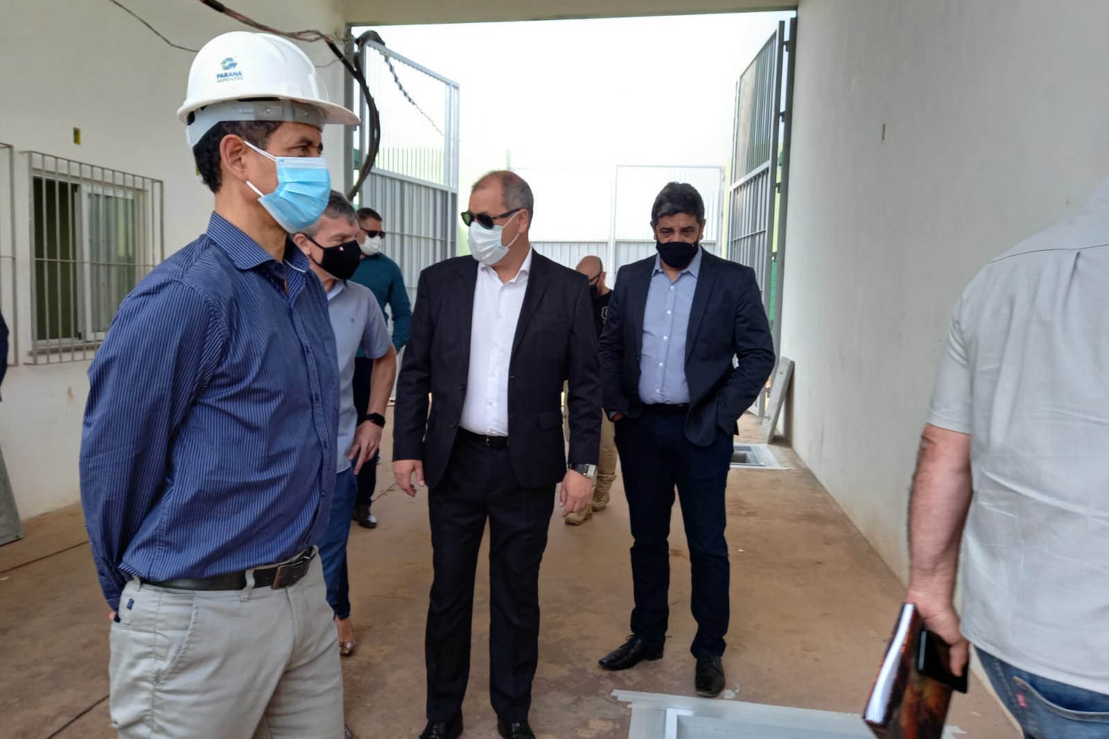 O Secretário da Segurança Pública, Romulo Marinho Soares, esteve em Londrina, nesta quinta-feira (30/09), para acompanhar as obras da Cadeia Pública de Londrina, que estão sendo finalizadas e têm previsão de entrega para novembro deste ano. -  Londrina, 30/09/2021  -  Foto: SESP-PR