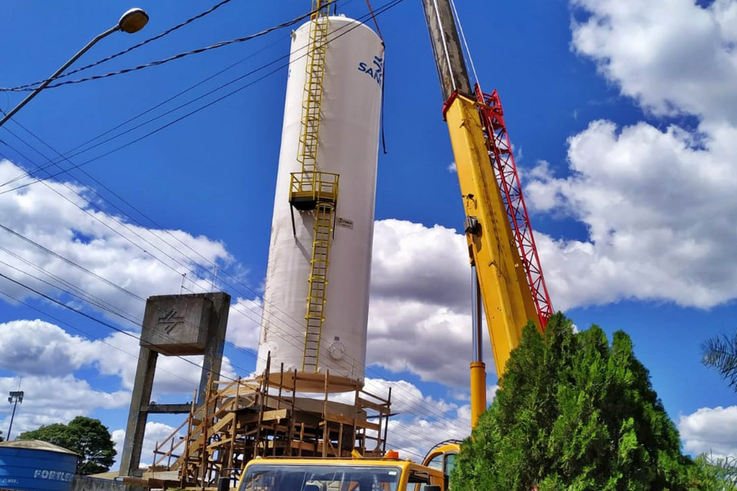 A Companhia de Saneamento do Paraná (Sanepar) está ampliando o sistema de abastecimento de Califórnia, no Vale do Ivaí.- Curitiba, 29/10/2021 - Foto: Sanepar