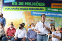 O governador Carlos Massa Ratinho Junior esteve nesta sexta-feira (19) no município de Ivaiporã e confirmou o repasse de R$ 36,1 milhões para obras de infraestrutura urbana e rodoviária. Foto: Ari Dias/AEN