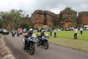 O governador Carlos Massa Ratinho Junior e o Secretário da Segurança Pública, Romulo Marinho Soares, entregam nesta sexta-feira (19), à Polícia Militar do Paraná 155 novas motocicletas, modelo BMW, que incluem capacetes, EPIs e rádios comunicadores, no Parque Estadual Vila Velha, em Ponta Grossa.19/11/2021 - Foto: Jonathan Campos