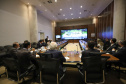 O vice governador Darci Piana e o Diretor Presidente da Invest Paraná, Eduardo Bekin participam  nesta segunda-feira  (29), de audiencia com o presidente da Câmara de Comércio e Indústria Brasil Coreia do Sul  no Palacio Iguacu.   Curitiba, 29/11/2021 -  Foto: Geraldo Bubniak/AEN