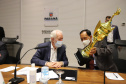 O vice governador Darci Piana e o Diretor Presidente da Invest Paraná, Eduardo Bekin participam  nesta segunda-feira  (29), de audiencia com o presidente da Câmara de Comércio e Indústria Brasil Coreia do Sul  no Palacio Iguacu.   Curitiba, 29/11/2021 -  Foto: Geraldo Bubniak/AEN