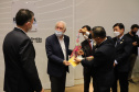 O vice governador Darci Piana e o Diretor Presidente da Invest Paraná, Eduardo Bekin participam  nesta segunda-feira  (29), de audiencia com o presidente da Câmara de Comércio e Indústria Brasil Coreia do Sul  no Palacio Iguacu.   Curitiba, 29/11/2021 -  Foto: Geraldo Bubniak/AEN
