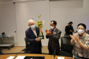 O vice governador Darci Piana e o Diretor Presidente da Invest Paraná, Eduardo Bekin participam  nesta segunda-feira  (29), de audiencia com o presidente da Câmara de Comércio e Indústria Brasil Coreia do Sul  no Palacio Iguacu.   Curitiba, 29/11/2021 -  Foto: Geraldo Bubniak/AEN