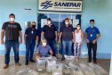 A Companhia de Saneamento do Paraná (Sanepar) fez a soltura de peixes no Rio do Lontra, manancial que abastece os moradores de Salto do Lontra, na terça-feira (23). Na ação, que faz parte das comemorações do Dia do Rio, foram lançados 5 mil peixes em idade juvenil das espécies lambari e jundiá. Essas espécies fazem parte da fauna da bacia do Baixo Iguaçu, na qual está inserido o Rio do Lontra. -  Salto do Lontra, 23/11/2021 - Foto: Sanepar