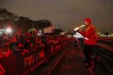 Primeira apresentação do Natal no Palácio Iguaçu é um espetáculo de fogos, luzes e música