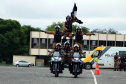 Policiais militares se formam no curso de rondas ostensivas com motocicletas. Foto:PMPR