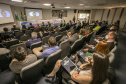 Nesta segunda-feira (22), o ministro Guilherme Caputo Bastos, do Tribunal Superior do Trabalho (TST), visitou a sede da Portos do Paraná, onde participou do II Seminário sobre Trabalho Portuário. Organizado pelo Órgão Gestor de Mão-de-Obra do Trabalhador Portuário Avulso (OGMO) de Paranaguá, o evento teve apoio da administração dos portos de Paranaguá e Antonina. - Paranaguá, 22/11/2021 - Foto: Claudio Neves/Portos do Paraná
