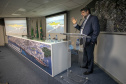Nesta segunda-feira (22), o ministro Guilherme Caputo Bastos, do Tribunal Superior do Trabalho (TST), visitou a sede da Portos do Paraná, onde participou do II Seminário sobre Trabalho Portuário. Organizado pelo Órgão Gestor de Mão-de-Obra do Trabalhador Portuário Avulso (OGMO) de Paranaguá, o evento teve apoio da administração dos portos de Paranaguá e Antonina. - Paranaguá, 22/11/2021 - Foto: Claudio Neves/Portos do Paraná