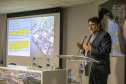 Nesta segunda-feira (22), o ministro Guilherme Caputo Bastos, do Tribunal Superior do Trabalho (TST), visitou a sede da Portos do Paraná, onde participou do II Seminário sobre Trabalho Portuário. Organizado pelo Órgão Gestor de Mão-de-Obra do Trabalhador Portuário Avulso (OGMO) de Paranaguá, o evento teve apoio da administração dos portos de Paranaguá e Antonina. - Paranaguá, 22/11/2021 - Foto: Claudio Neves/Portos do Paraná