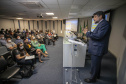 Nesta segunda-feira (22), o ministro Guilherme Caputo Bastos, do Tribunal Superior do Trabalho (TST), visitou a sede da Portos do Paraná, onde participou do II Seminário sobre Trabalho Portuário. Organizado pelo Órgão Gestor de Mão-de-Obra do Trabalhador Portuário Avulso (OGMO) de Paranaguá, o evento teve apoio da administração dos portos de Paranaguá e Antonina. - Paranaguá, 22/11/2021 - Foto: Claudio Neves/Portos do Paraná