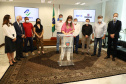 O governador Carlos Massa Ratinho Junior assinou nesta terça-feira (23) a liberação de mais R$ 71,7 milhões para o programa Casa Fácil Paraná, que financia o valor de entrada de moradias a famílias com renda de até três salários mínimos. Primeiro de Maio. Foto: Ari Dias/ AEN.