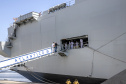 Embarcações da Marinha Brasileira se despedem da Baía de Paranaguá