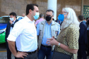 Governador Carlos Massa Ratinho Junior entrega veículos para a Vigilância Ambiental.