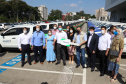 Governador Carlos Massa Ratinho Junior entrega veículos para a Vigilância Ambiental.