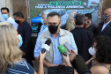 Governador Carlos Massa Ratinho Junior entrega veículos para a Vigilância Ambiental.