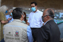 Governador Carlos Massa Ratinho Junior entrega veículos para a Vigilância Ambiental.