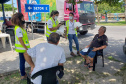 monitoramento de fumaça preta e orientação sobre destinação de resíduos executado no Pátio de Triagem de Paranaguá.