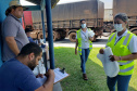 monitoramento de fumaça preta e orientação sobre destinação de resíduos executado no Pátio de Triagem de Paranaguá.
